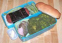 Spam in your lunchbox at work, ham and pork