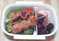 Skewered meatloaf