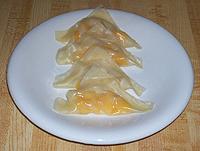 Fruity half ravioli